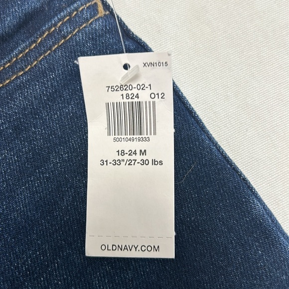 NWT: Old Navy: Unisex Straight Soft-Brushed Lined Jeans for Baby - Picture 5 of 5